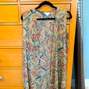 Women Medium  sleeveless duster cardigan